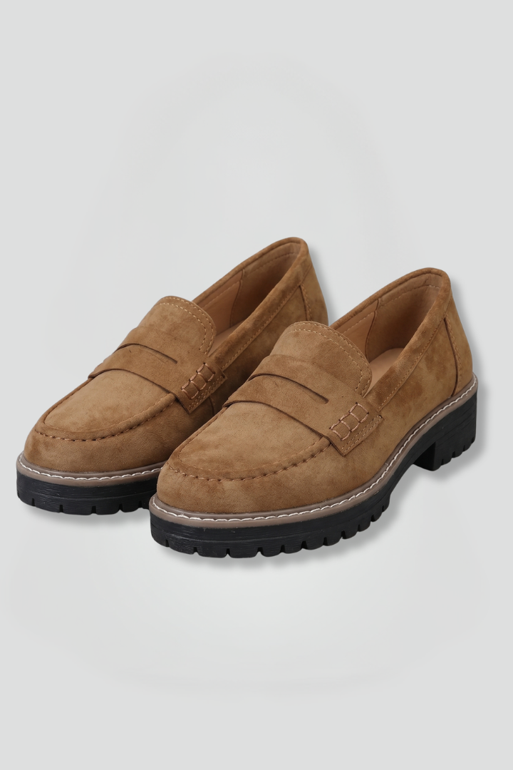 Sibyl | Women's Leather Loafers with Lug Sole for Everyday Wear