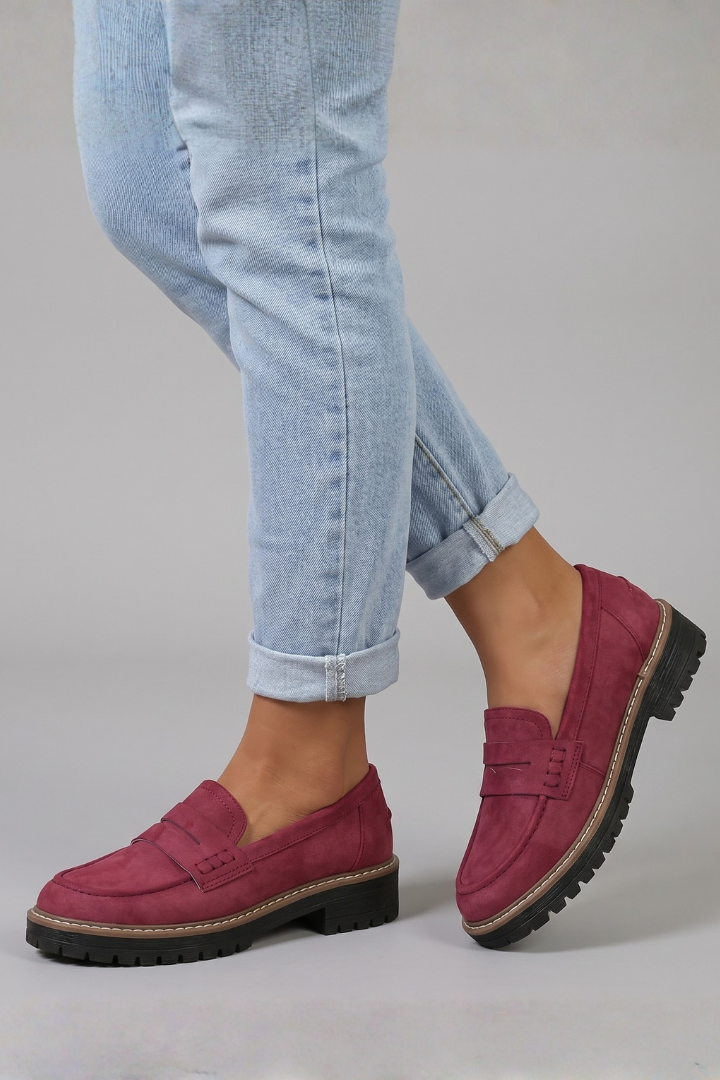 Sibyl | Women's Leather Loafers with Lug Sole for Everyday Wear