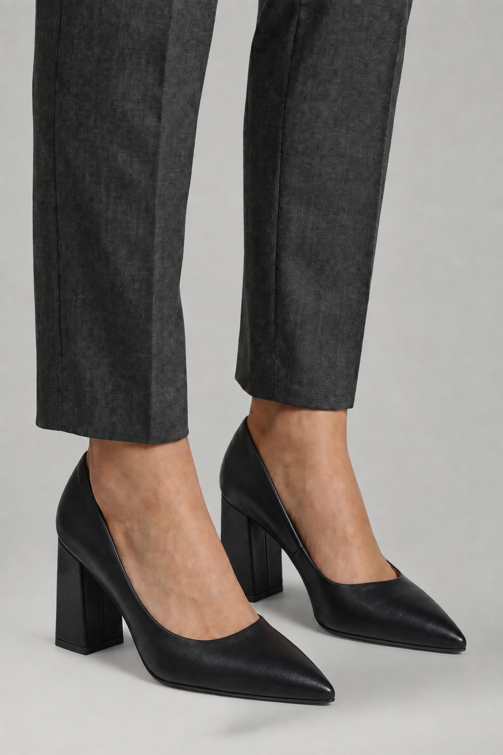 Rosalind | Women's Leather Block Heel Pumps for All-Day Wear