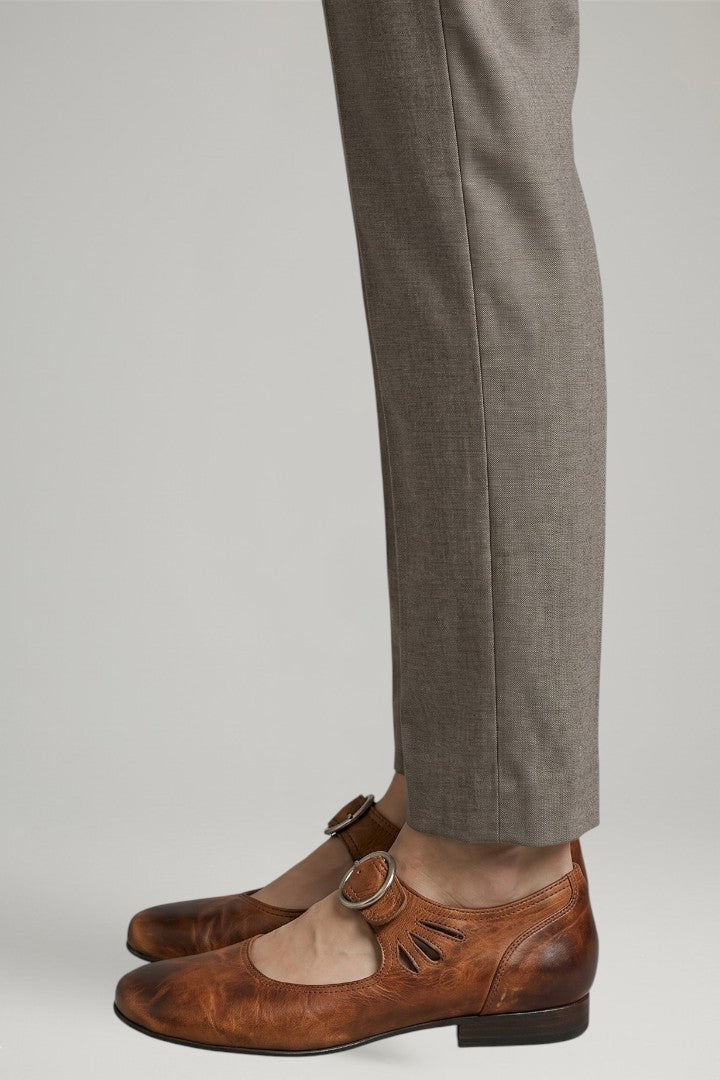 Valentina | Women's Leather Buckle Shoes with Low Heel image 5