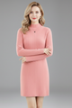 Meredith | Women’s Mini Dress with High Neck and Long Sleeves