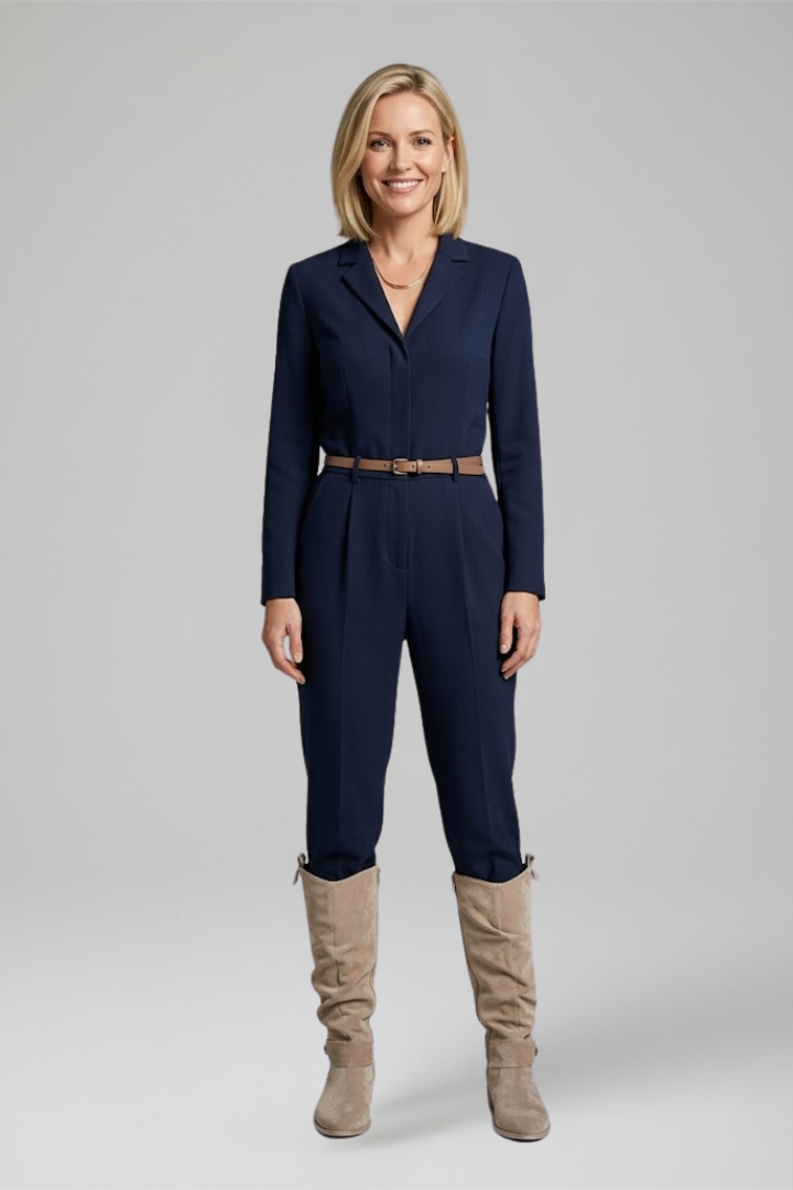 Sabina | Women's Orthopedic-Style Knee-High Boots with Side Zipper for All-Day Comfort