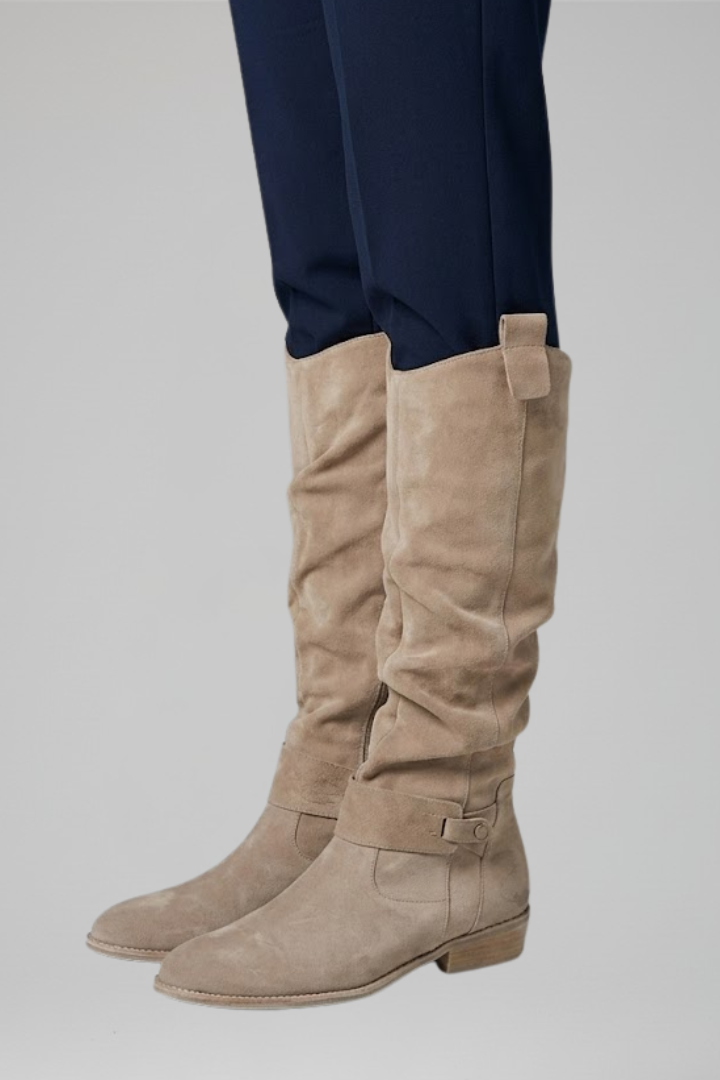 Sabina | Women's Orthopedic-Style Knee-High Boots with Side Zipper for All-Day Comfort