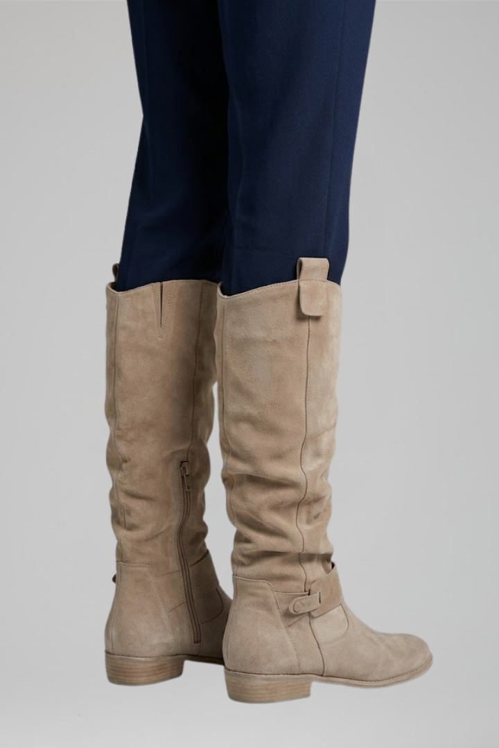 Sabina | Women's Orthopedic-Style Knee-High Boots with Side Zipper for All-Day Comfort