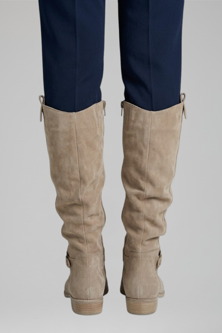 Sabina | Women's Orthopedic-Style Knee-High Boots with Side Zipper for All-Day Comfort