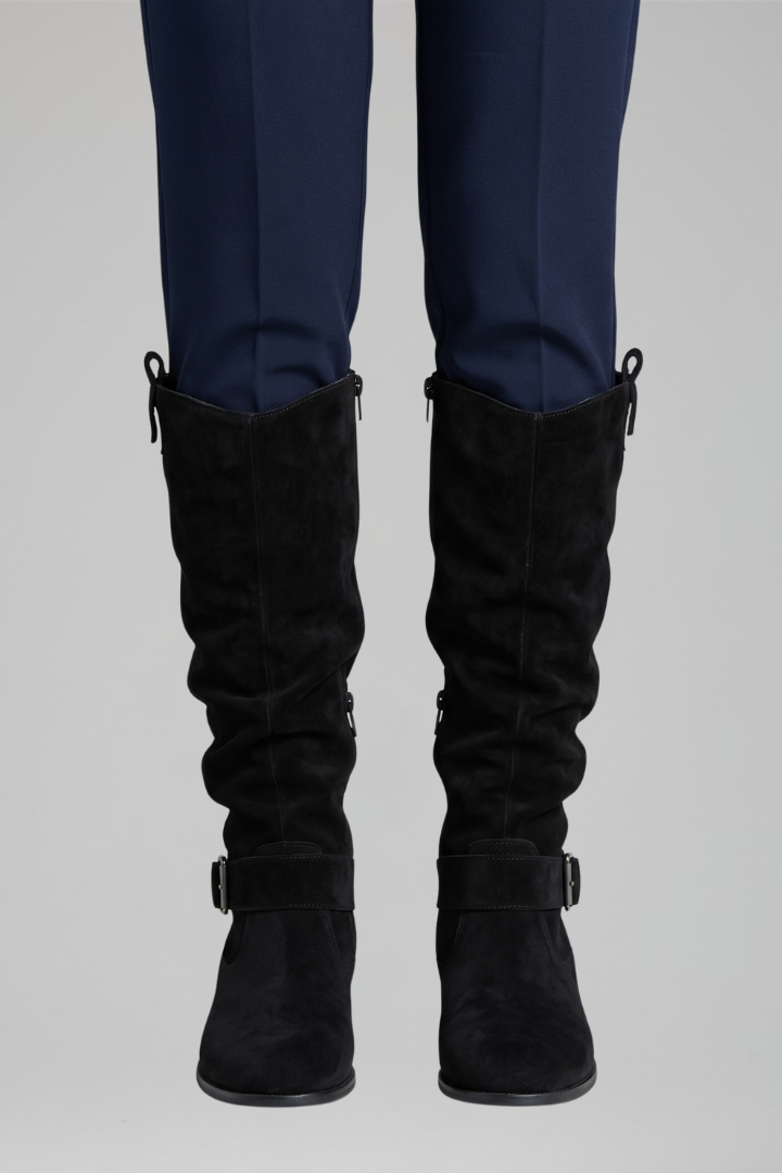 Sabina | Women's Orthopedic-Style Knee-High Boots with Side Zipper for All-Day Comfort