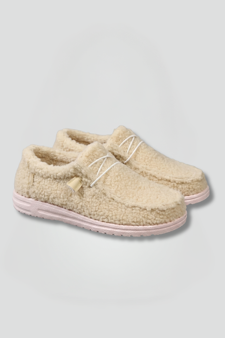 Cassia | Women's Orthopedic-Style Slip-On Loafers for All-Day Wear in Beige, image 1