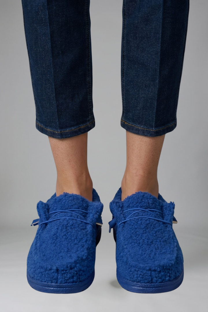 Wilhelmine | Women's Orthopedic-Style Slip-On Loafers for All-Day Wear in Blue