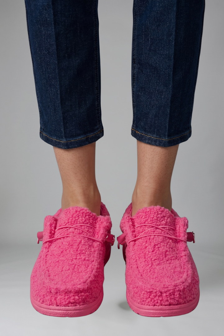 Wilhelmine | Women's Orthopedic-Style Slip-On Loafers for All-Day Wear in Pink