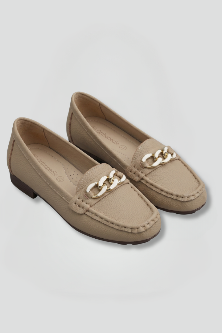 Celestine | Women's Non-Slip Orthopedic-Style Loafers for Standing All Day in Beige, image 1