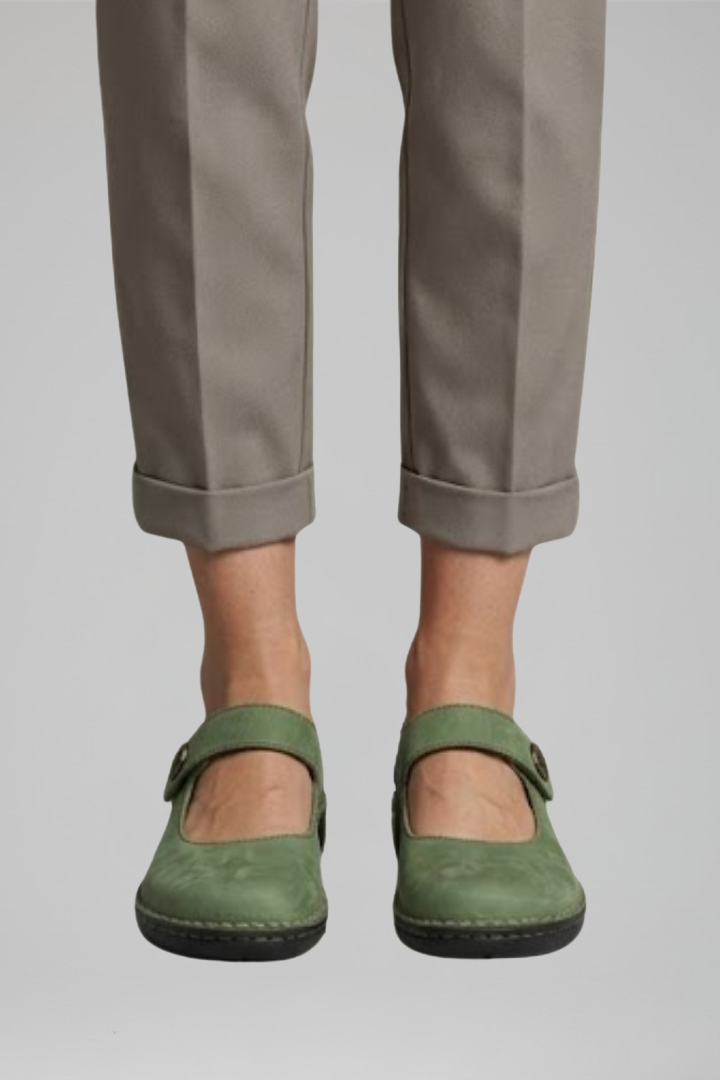 Aemilia | Women's Orthopedic-Style Mary Jane Flats with Strap Closure for Everyday Wear