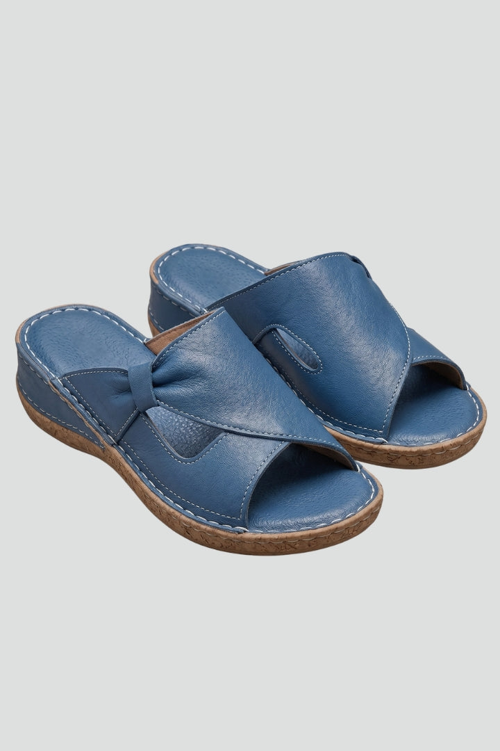 Dame Orthopaedic Sandaler med Justerbar Remme og Flat Sole