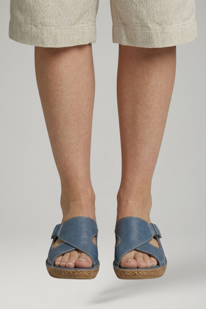 Dame Orthopaedic Sandaler med Justerbar Remme og Flat Sole