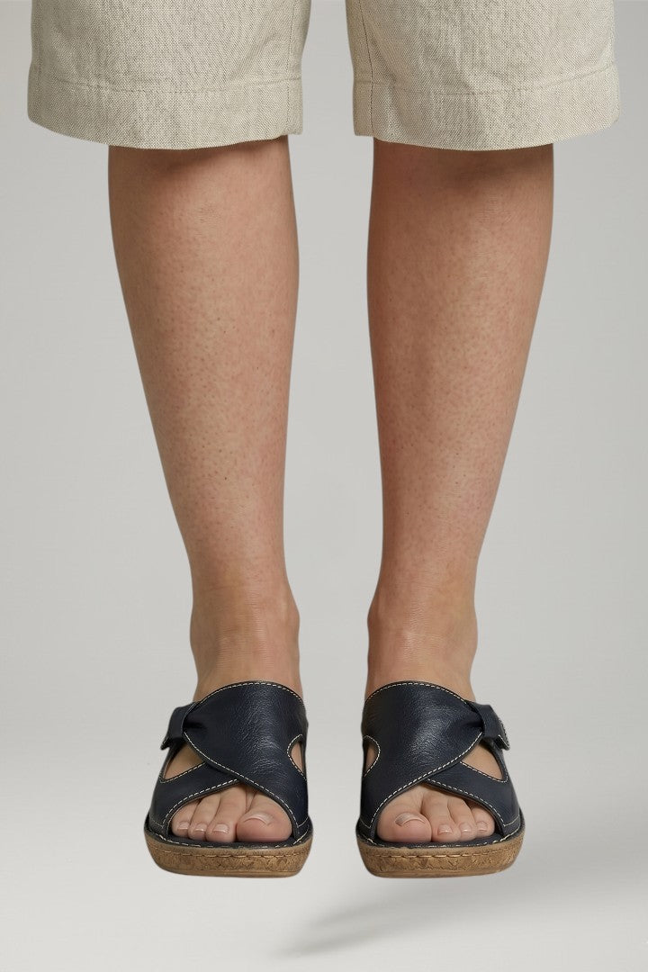 Dame Orthopaedic Sandaler med Justerbar Remme og Flat Sole