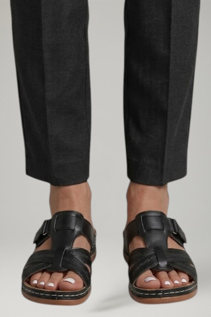 Dame Orthopaedic Sandaler med Open Tå og Contoured Fodbund