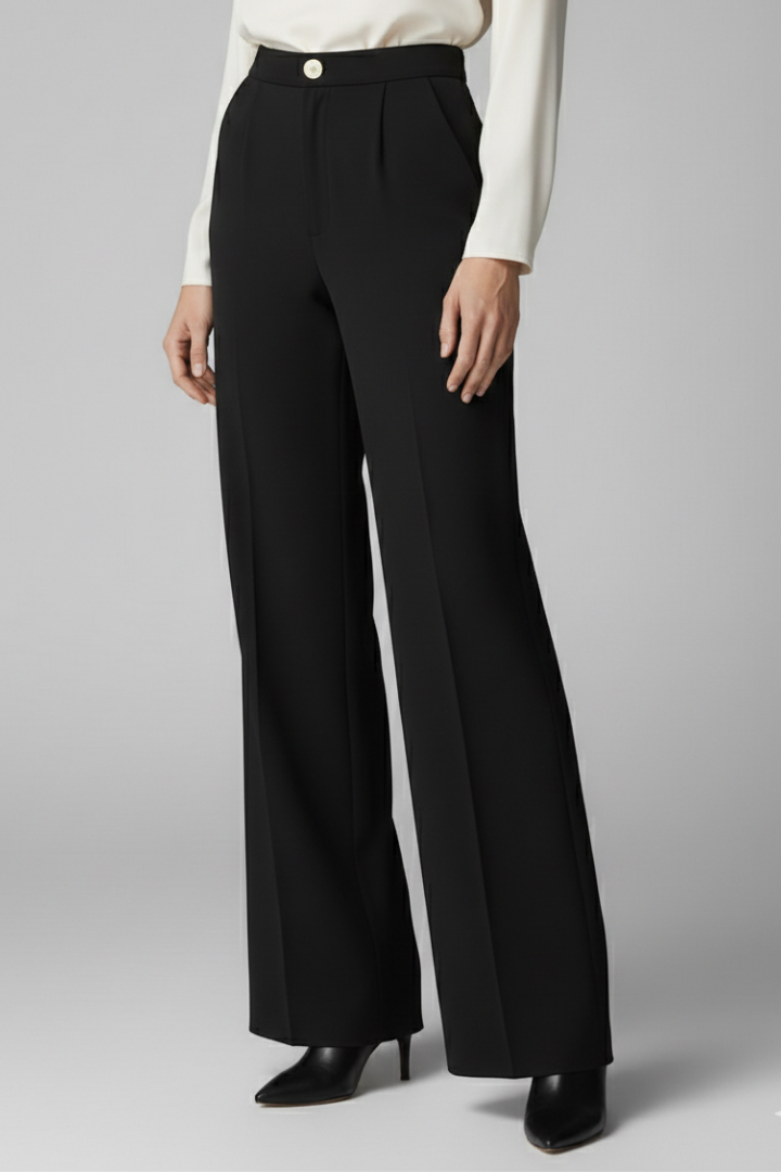 Egeria | Women’s Palazzo Trousers with High Waist and Wide Legs