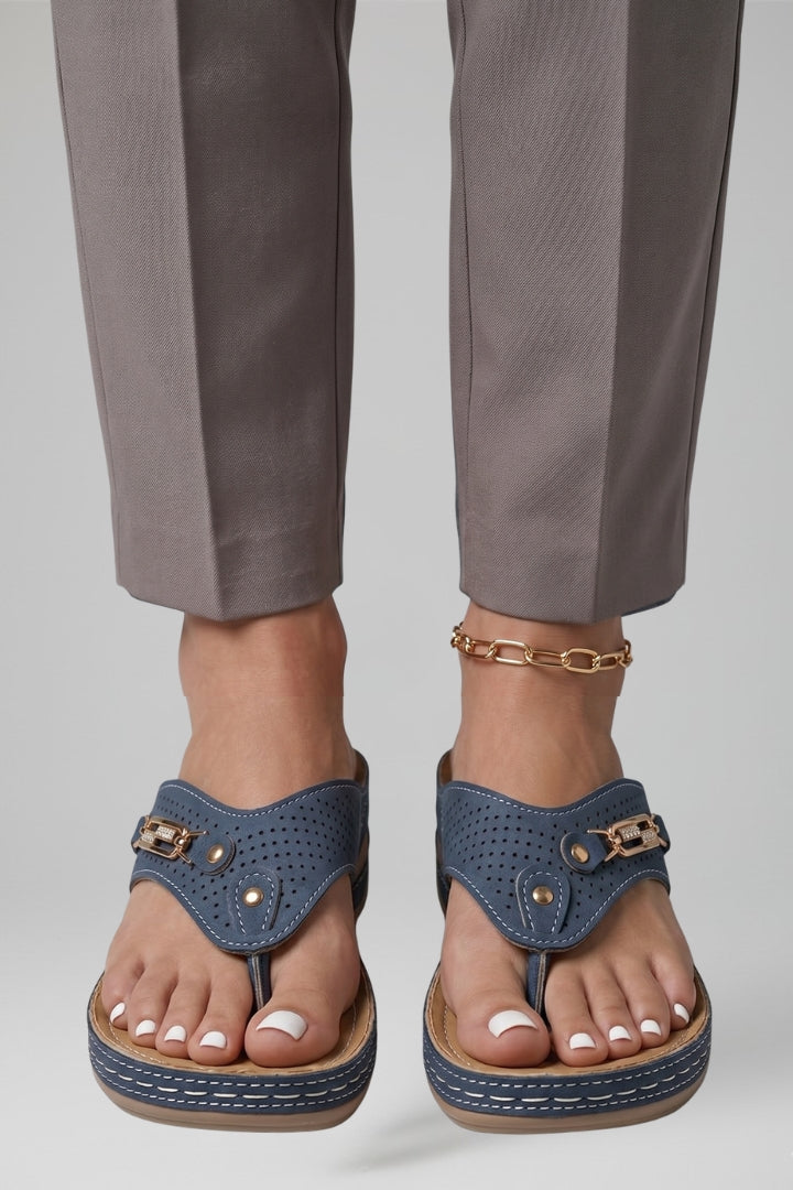 Dame Sandaler med Justerbar Remme og Polstret Sole
