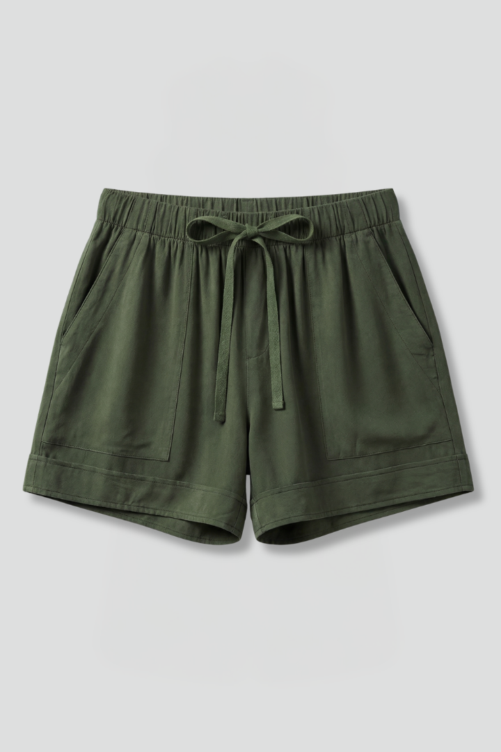Dameshorts med Snøre i taljen og Afslappet Pasform