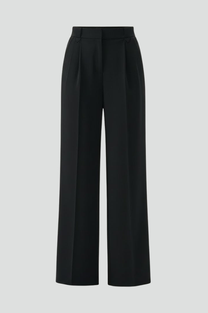 Carlotta | Women’s Straight-Leg Trousers with Pleated Waist and Pockets