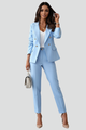 Zweiteiliges Anzug-Set für Damen – Tailliertes Blazer & gerade Hose für Büro & Business