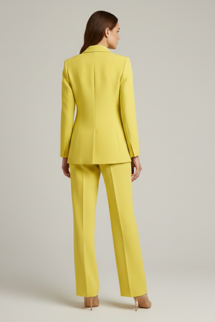 Anzug-Set für Damen – Tailliertes Blazer & weite Hose für Büro & festliche Anlässe