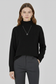 Cyrilla | Women’s Sweater with Turtleneck and Textured Cable Pattern