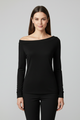 Casilda | Women’s Top with Off-Shoulder Neckline and Long Sleeves