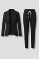 Edith | Women’s Trouser Set with Lapel Collar and Elastic Waistband