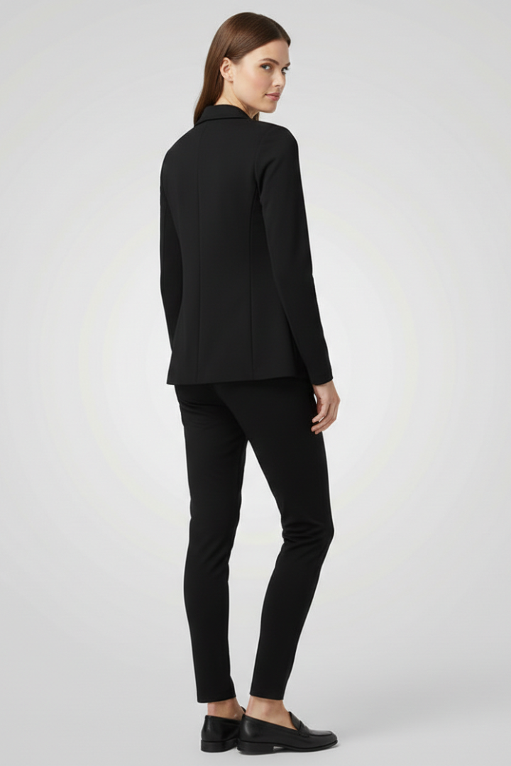 Edith | Women’s Trouser Set with Lapel Collar and Elastic Waistband