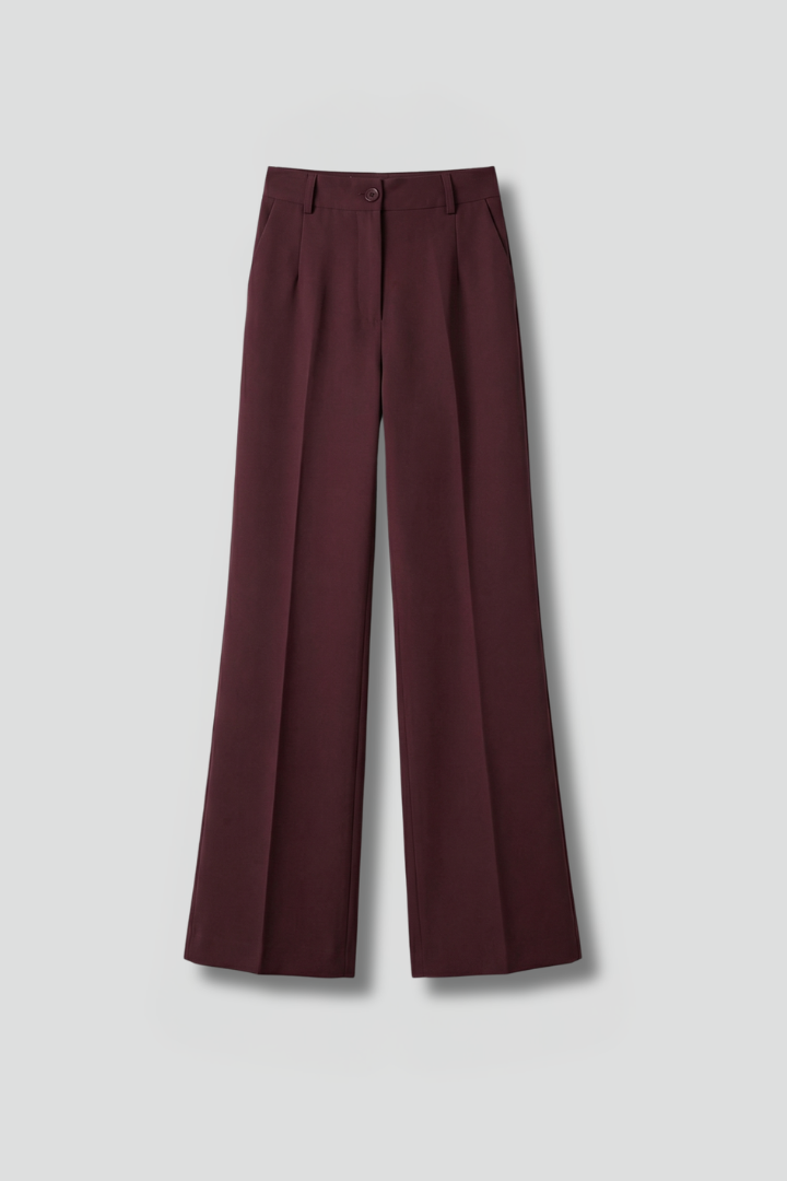 Rosaline | Women’s Trousers with High Waist and Straight Leg