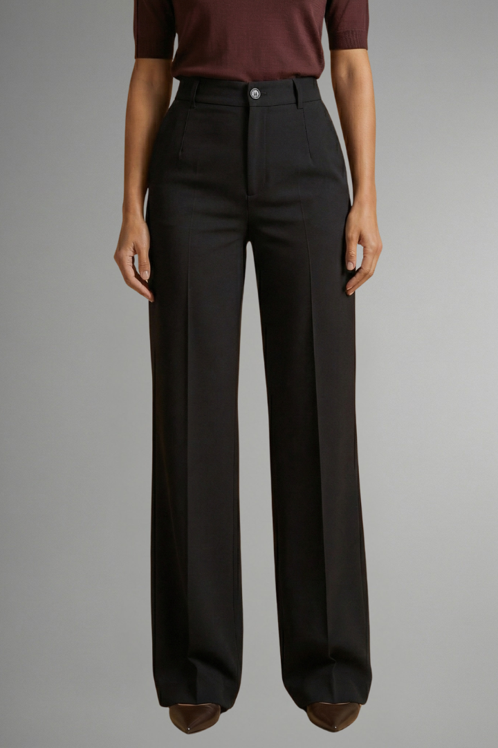 Rosaline | Women’s Trousers with High Waist and Straight Leg