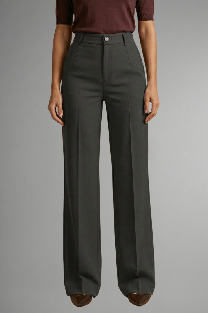 Rosaline | Women’s Trousers with High Waist and Straight Leg
