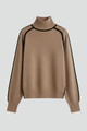 Ebba | Women’s Turtleneck Jumper with Ribbed Collar and Trim