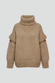 Edeline | Women’s Turtleneck Jumper with Ribbed Knit and Long Sleeves