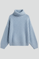 Dulcie | Women’s Turtleneck Jumper with Ribbed Knit and Wide Sleeves