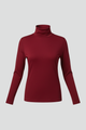 Edda | Women’s Turtleneck Sweater with Long Sleeves and Plain Surface