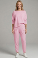 Constanza | Women’s Two-Piece Set with Crew Neck Top and Tapered Trousers