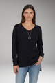 Corinna | Women’s V-Neck Textured Knit Sweater with Chevron Pattern and Long Sleeves