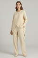 Crispina | Women’s shirt and trousers set with long sleeves and straight-leg design