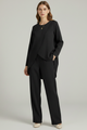 Crispina | Women’s shirt and trousers set with long sleeves and straight-leg design