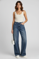Brenna | Women’s Wide-Leg Jeans with Pockets and Fleece Lining