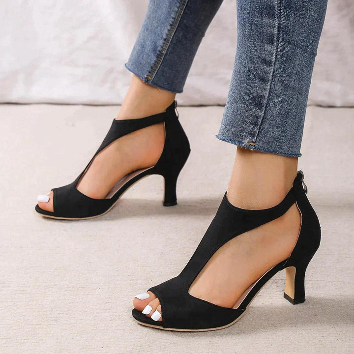 Carolin | Women's Satin Peep-Toe Evening Heels image 2