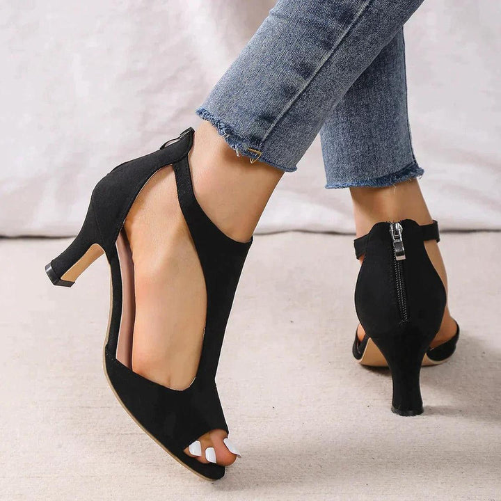 Carolin | Women's Satin Peep-Toe Evening Heels image 3
