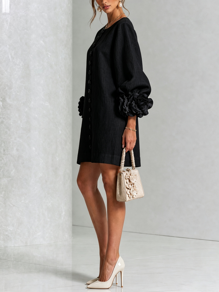 Florine | Women's Floral Button-Down Mini Dress