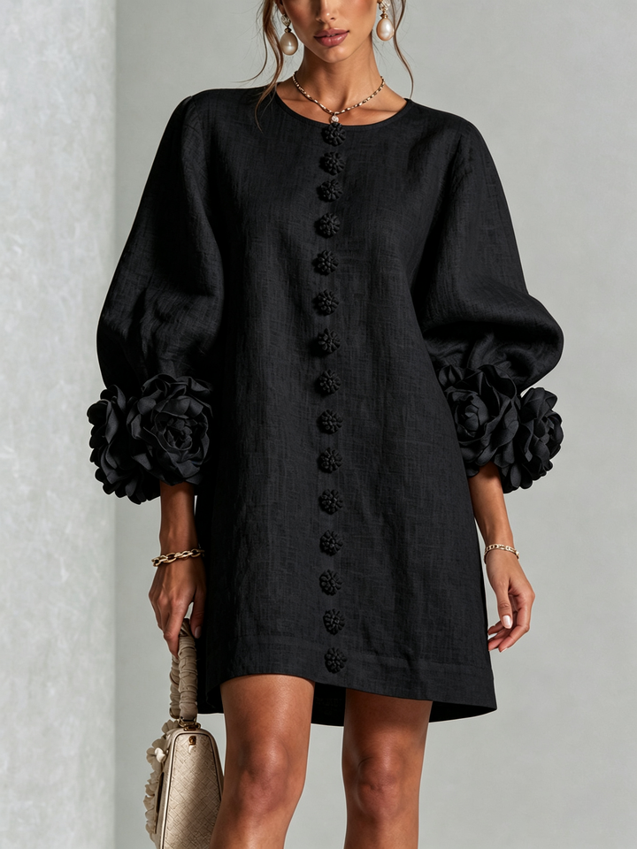 Florine | Women's Floral Button-Down Mini Dress