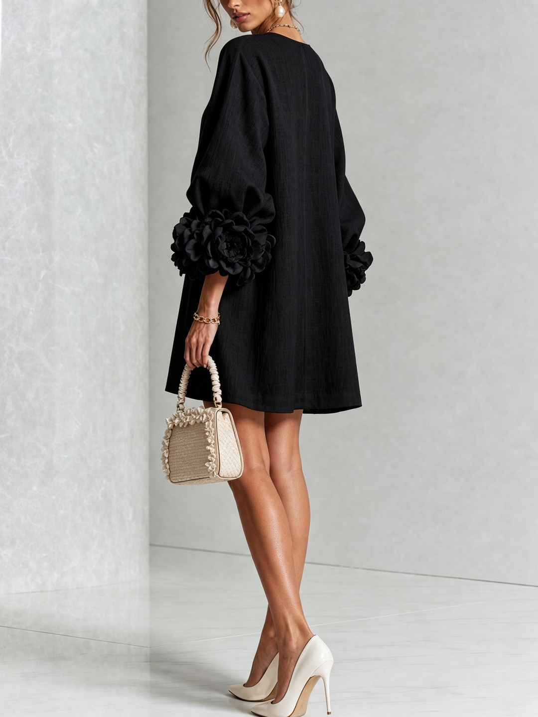Florine | Women's Floral Button-Down Mini Dress