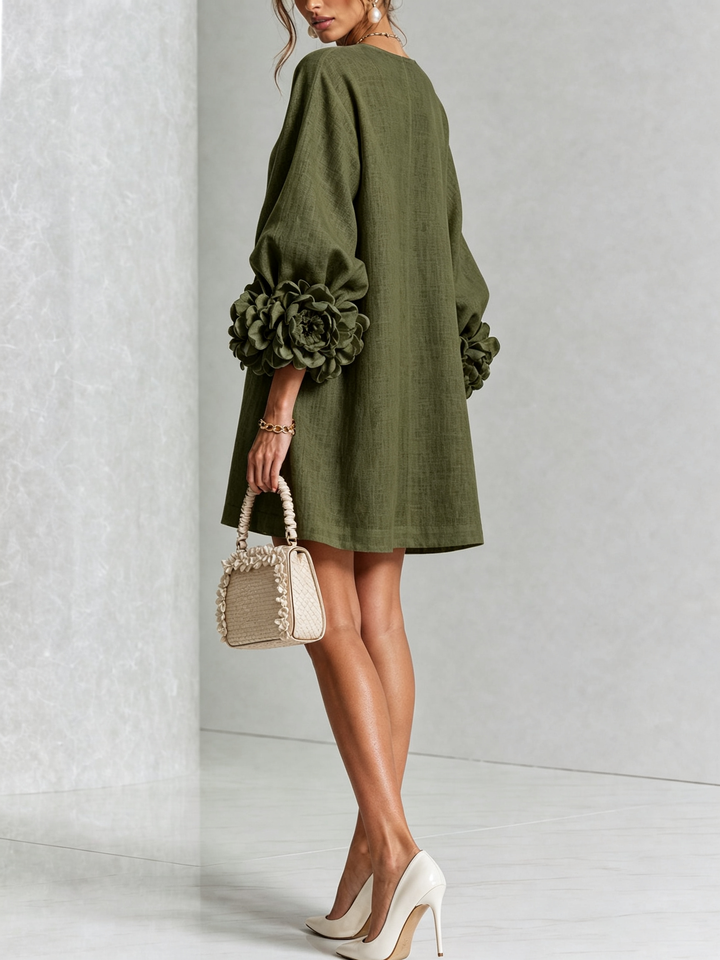 Florine | Women's Floral Button-Down Mini Dress