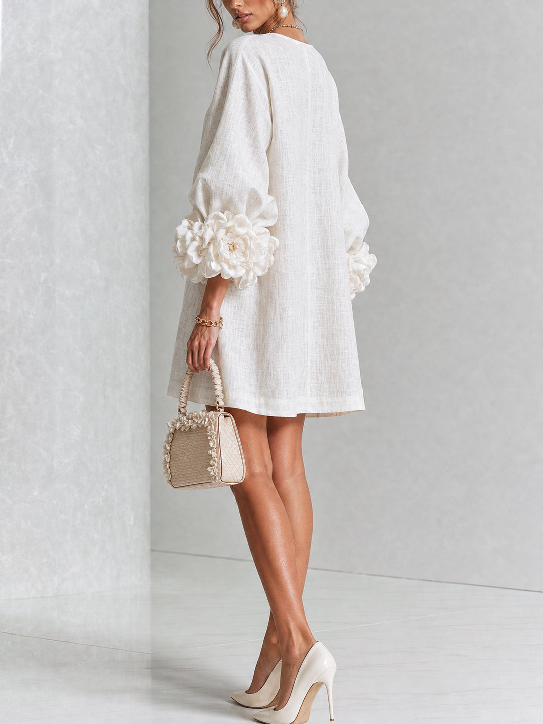 Florine | Women's Floral Button-Down Mini Dress