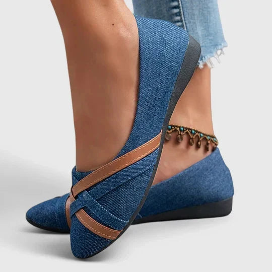 Kathleen Orthopedic-Style Criss-Cross Flats with Wide Toe Box - image 4