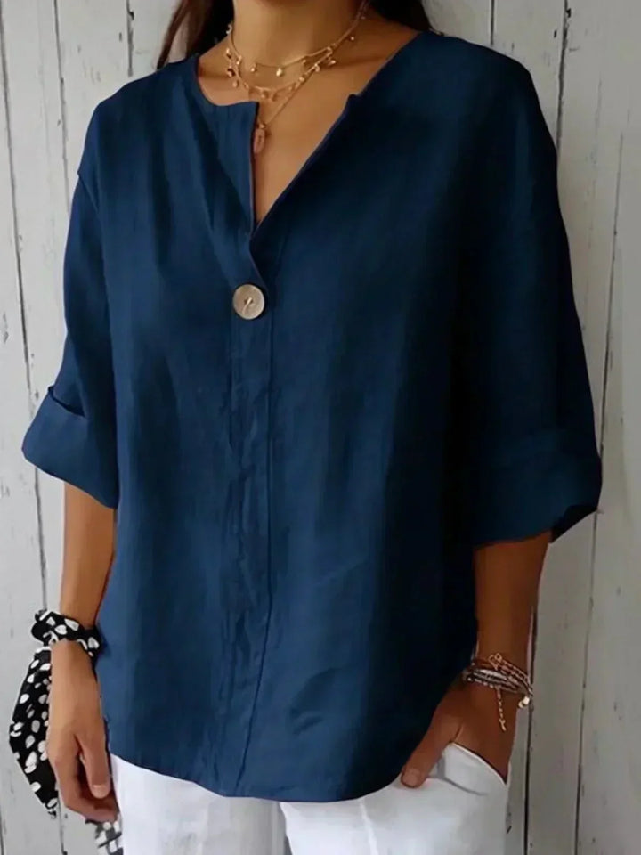 Zamma | Women's Relaxed V-Neck Top